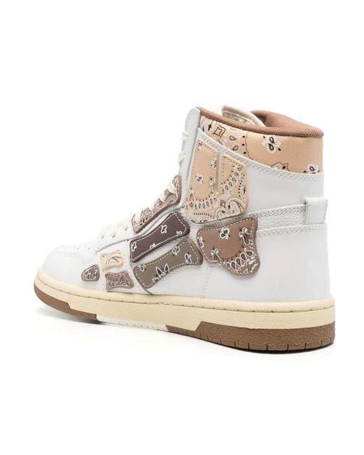 Amiri Natural High-Top Casual Sneakers for men