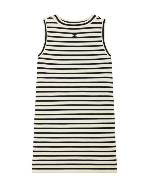 Céline Black Triomphe Marinière Mini Dress