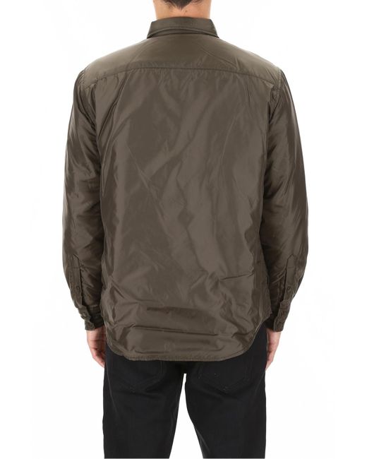 Aspesi Green Buttoned Utility Shirt Jacket for men