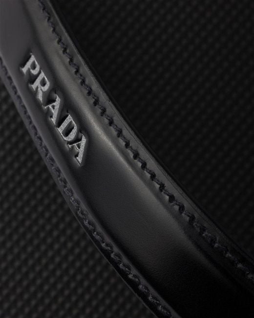 Prada Black Logo-Detailed Flip Flops for men
