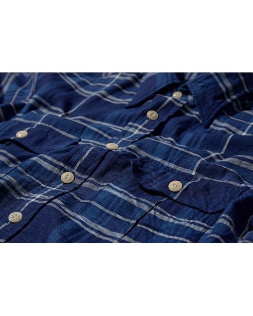 Drake's Blue Long Sleeve Shirt for men