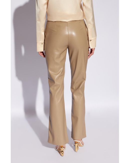 Nanushka Natural Leena Leather Trousers