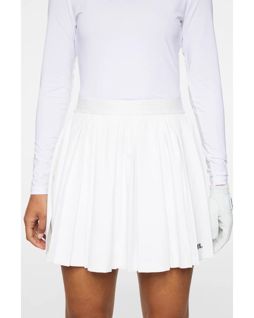 J.Lindeberg White Cheryl Skirt