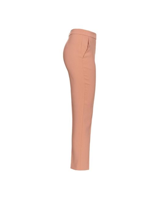 Pinko White Tailored Cropped Trousers