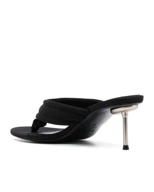 Coperni Black Open-Toed Logo Muller Shoes