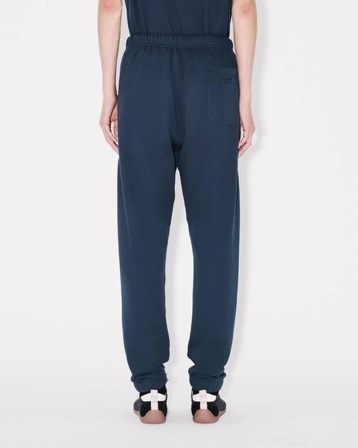 KENZO Blue Boke Flower Logo Patch Joggers for men