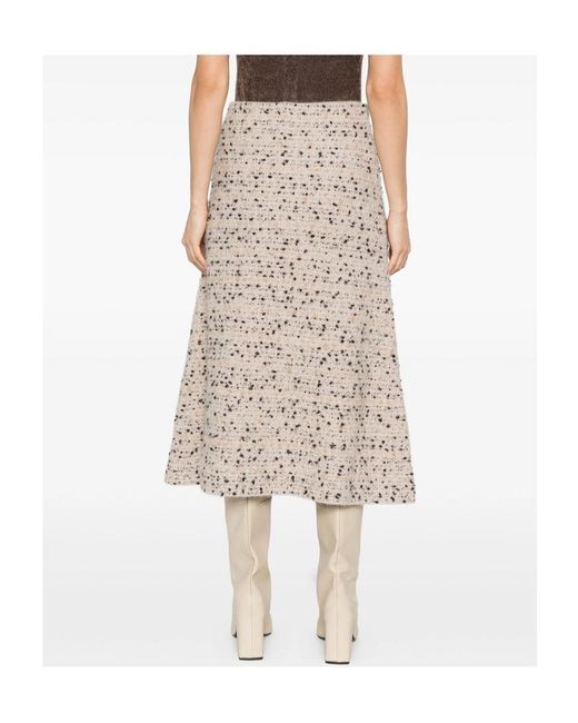 Fabiana Filippi Natural A-Line Skirt