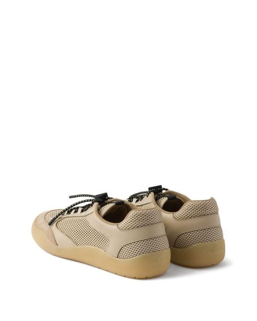 Prada Brown Lace-Up Sneakers