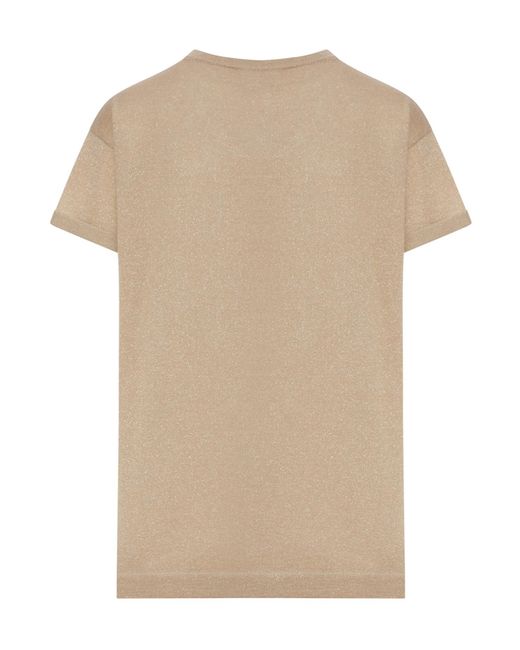 Brunello Cucinelli Pink Short Sleeved Crewneck T-Shirt