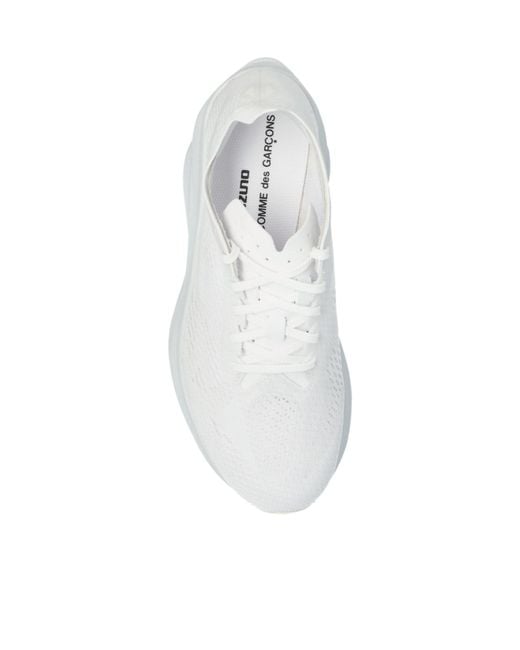 Comme des Garçons White Round-Toe Sneakers for men