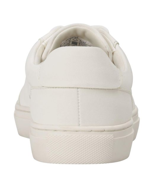 Boss White Solid Color Sneakers