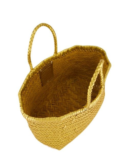 Dragon Diffusion Yellow Woven Handbag