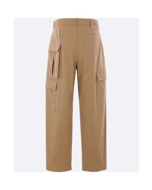 Loewe Natural Straight-Leg Cargo Pants for men
