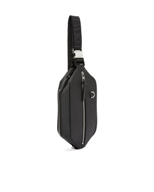 Loewe Gray Convertible Zipped Sling Bag for men
