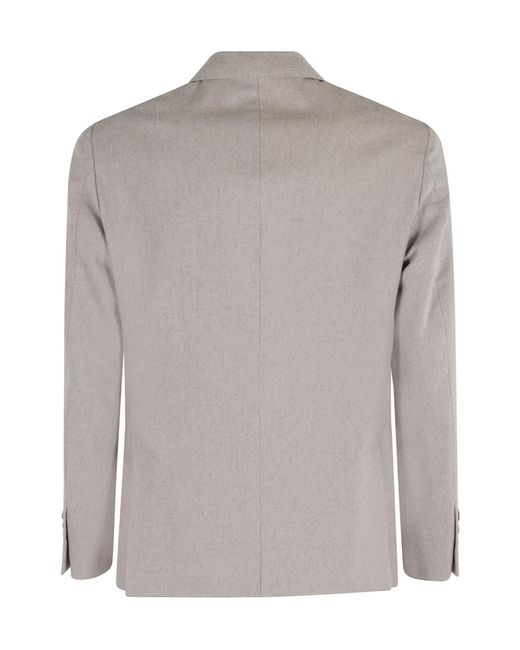 Eleventy Gray Single-Breasted Blazer for men