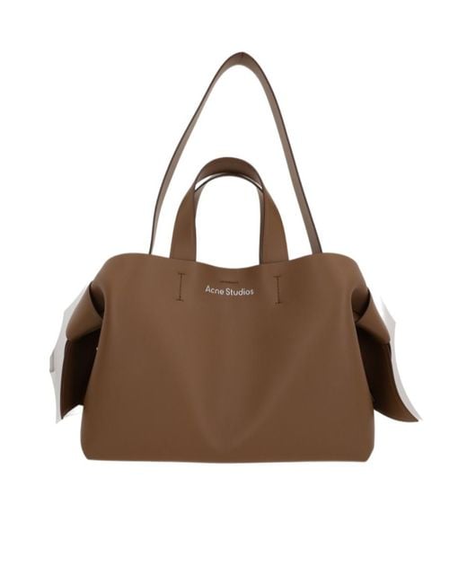 Acne Brown Musubi Midi Tote Bag
