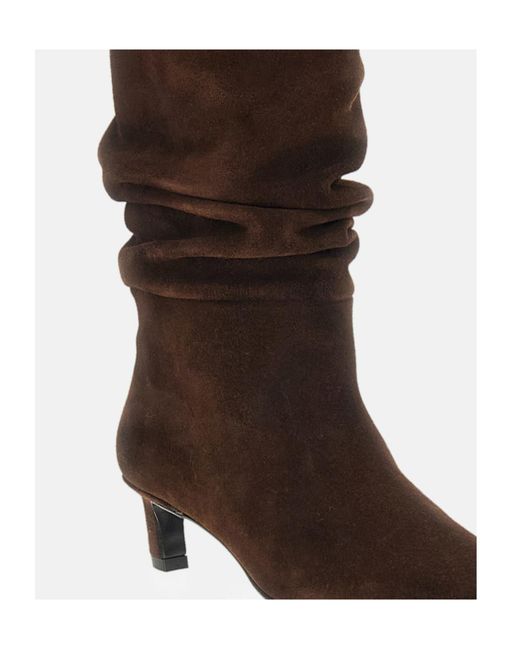 Alohas Brown Square-Toe Boots