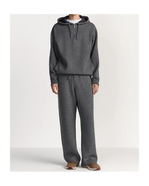 Dior Gray Icons Hooded Sweatshirt for men