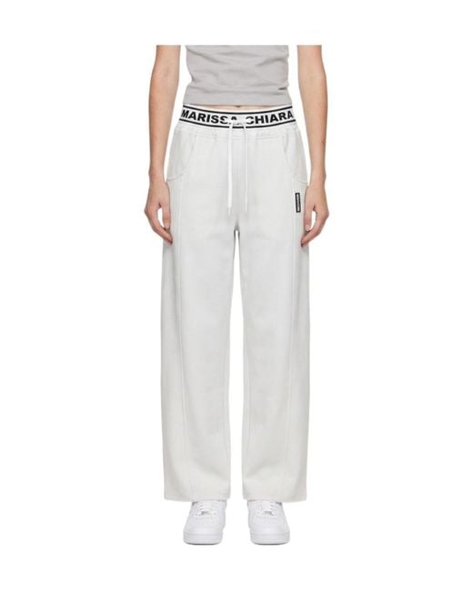Marissa Chiara White Drawstring Casual Pants