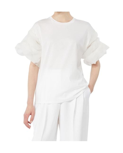 Max Mara White Short-Sleeved Top