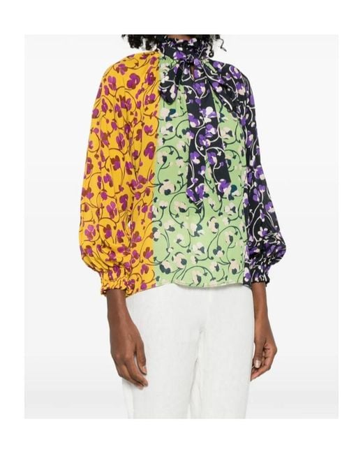 LaDoubleJ Green La Doublej Cerere Printed Blouse