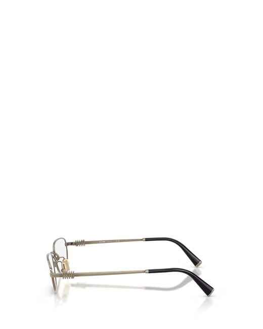 Miu Miu White Full Frame Plain Mirror