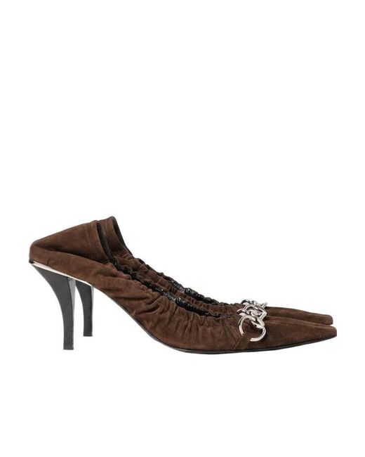 Gucci Brown Vittoria Pump With Elastic