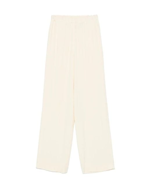 Fabiana Filippi White Elasticated-Waistband Trousers