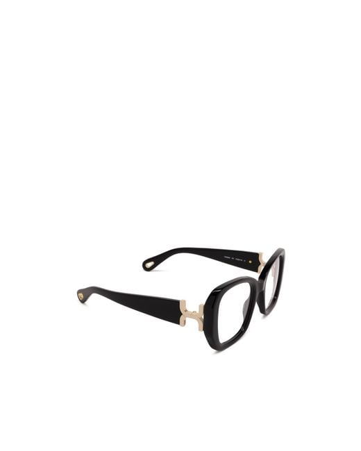 Chloé Black Chloé Eyewear Rectangular Frame Glasses