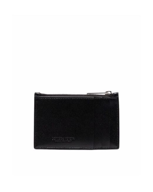Bottega Veneta Black Zipped Card Case for men