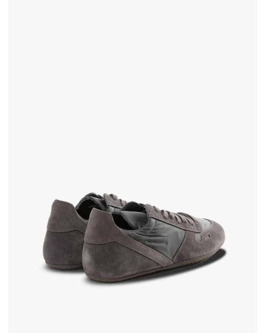 Rick Owens Gray Minimal Sneakers