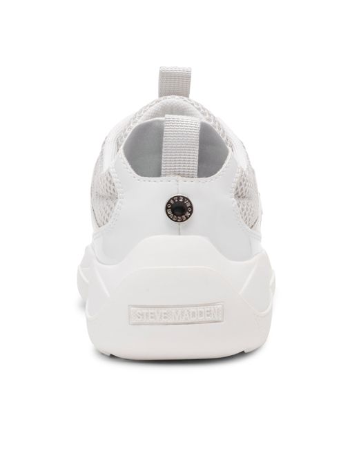 Steve Madden White Meshpanel Shoes