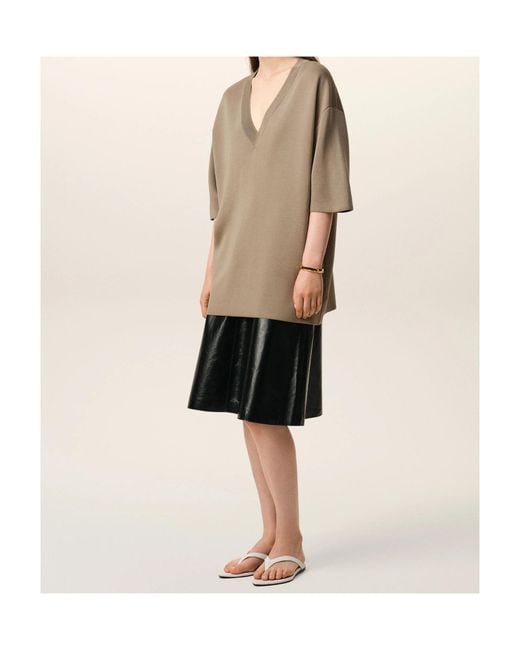 AMI Natural Ami Relaxed V-Neck T-Shirt