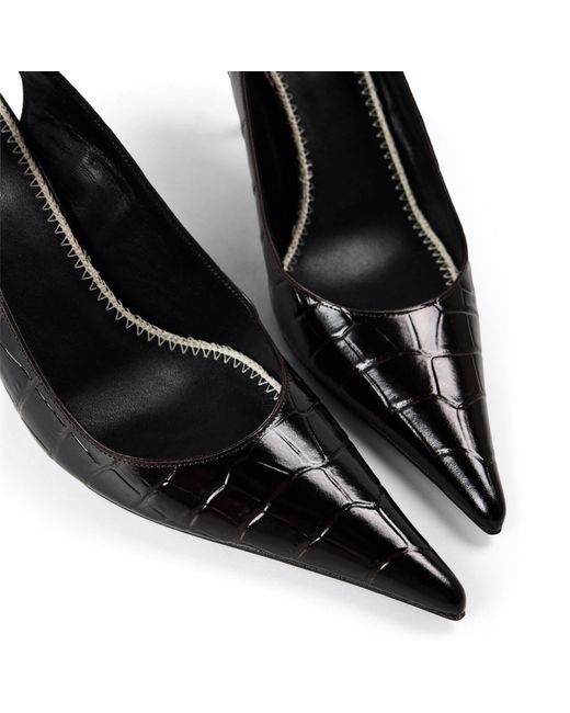 Fendi Black Patent Pointedtoe High Heels