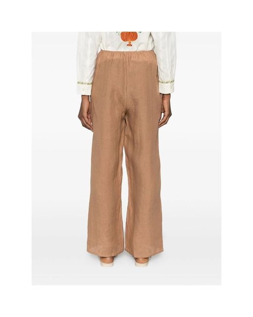 Baserange Natural Elastic Waist Casual Pants