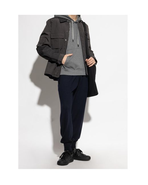 Dolce & Gabbana Blue Logo Plaque Drawstring Pants for men