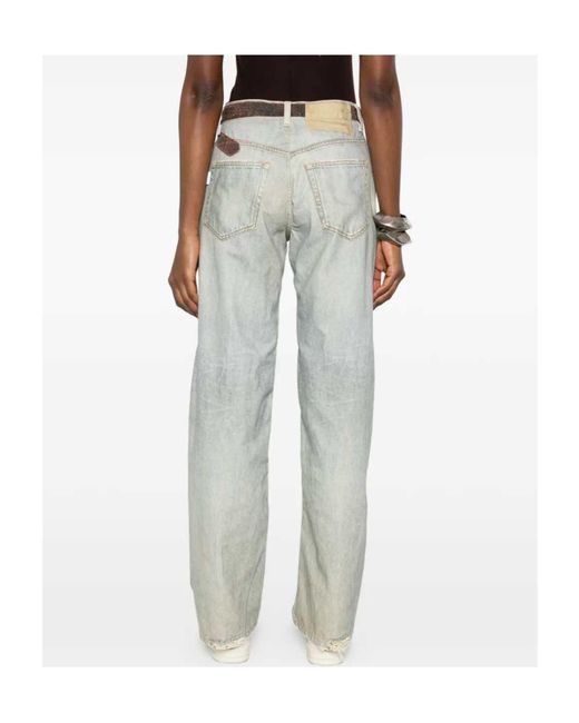 Haikure Gray Distressed Jeans