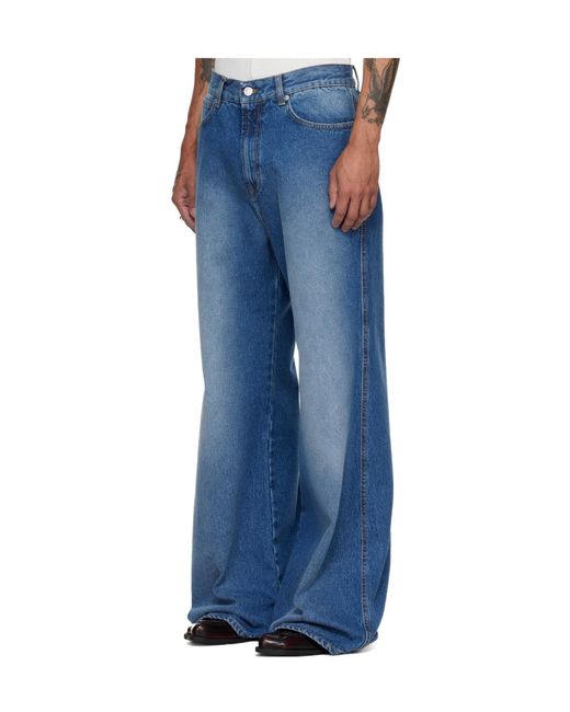 Lu'u Dan Blue Belt Loop Jeans for men