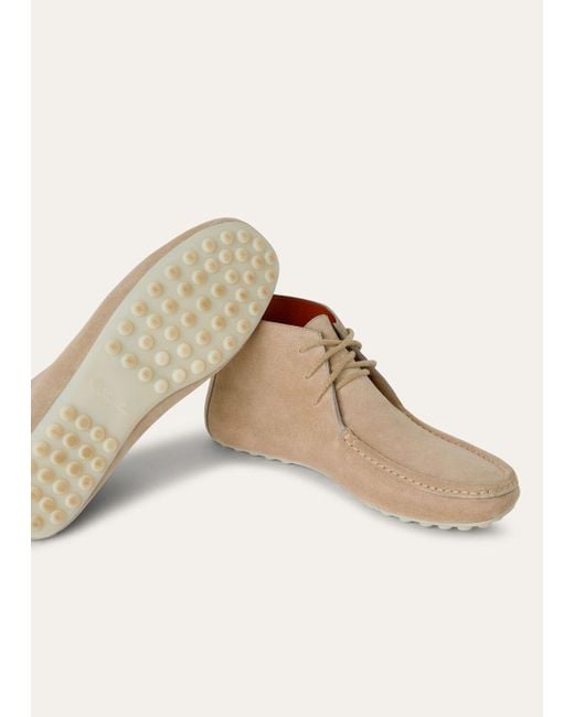Loro Piana Natural Dot Sole Lace-Up Walk Boots for men