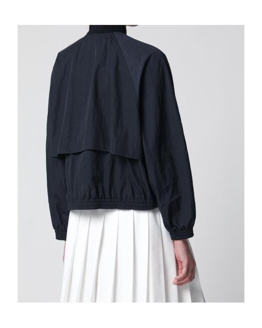 Herno Blue Zip-Up Nylon Jacket