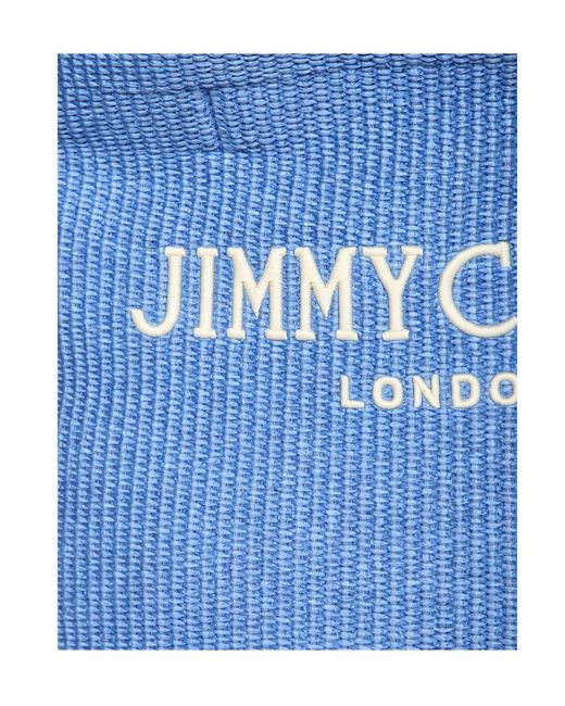 Jimmy Choo Blue Double-Handled Handbag