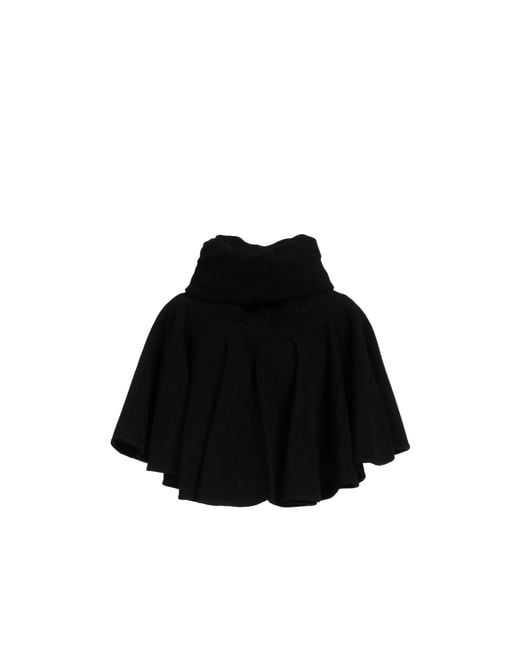 Rick Owens Black Solid-Color Cashmere Shawl
