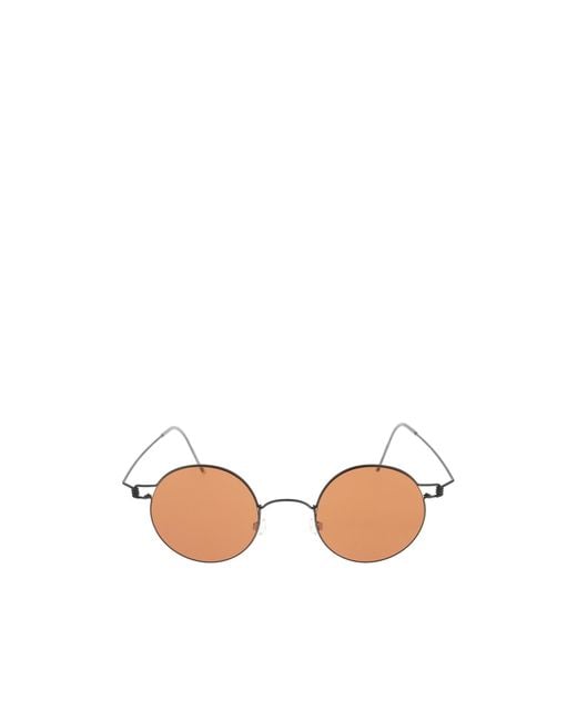 Lindberg Pink Round Frame Sunglasses