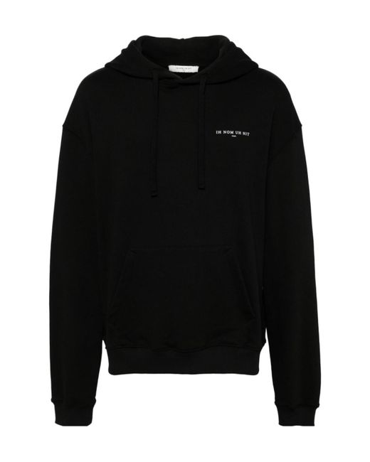 Ih Nom Uh Nit Black 'This Is Authentic' Jersey Hoodie for men
