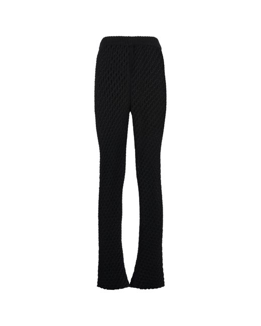 Alanui Black A Love Letter To India Flared Trousers