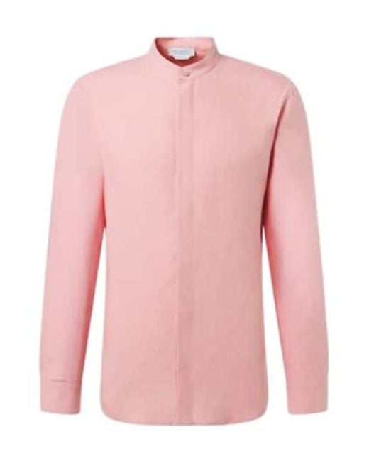 Gabriela Hearst Pink Linen Shirt for men