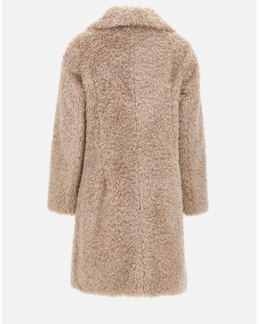 Herno Natural Buttoned Faux-Fur Coat for men