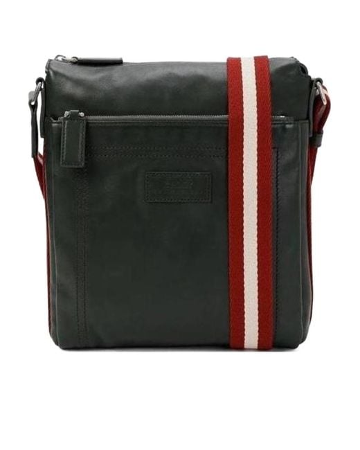 Bally Black Zippered Shoulder Bag for men