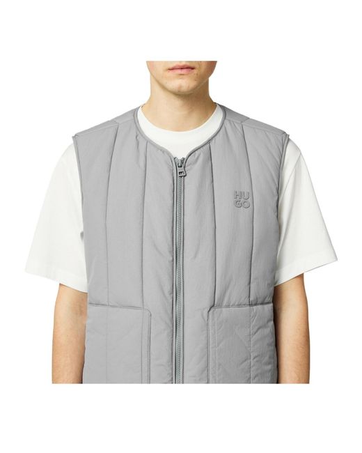 Boss Gray Batino Gilet for men