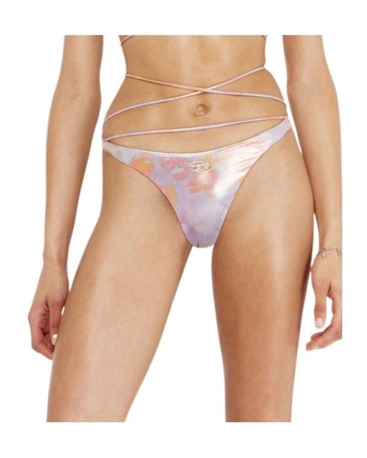 DIESEL White Nadine High-Leg Bikini Briefs
